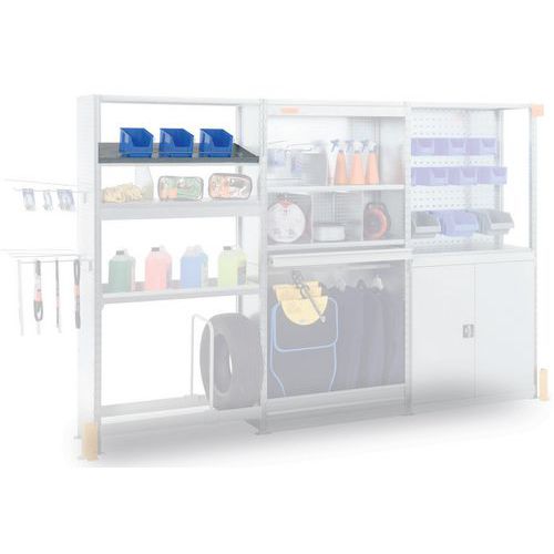 Niveau supplémentaire incliné pour rayonnage Adaptiv - Manorga Niveau supplémentaire incliné pour rayonnage Adaptiv - Manorga