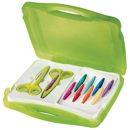 Mallette 2 Ciseaux Maped Avec 10 Jeux De Lames Avec Guide