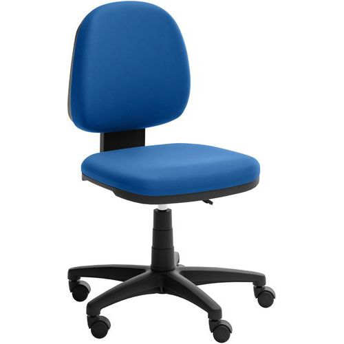 Siège De Bureau Haut Open - Revêtement Tissu - Bleu