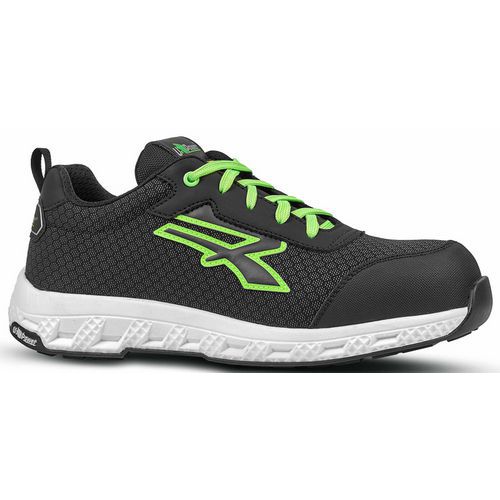 U Power - Chaussures de sécurité basses MITCH S3 HRO HI CI SRC - Pointure 48 Vert/Noir - Amagnétique Non métallique