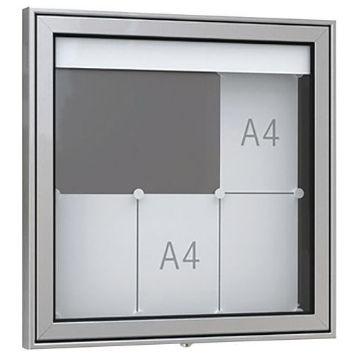 Vitrine D'affichage Premium Tn 7 - 6 Feuilles Sur Pieds Alu.