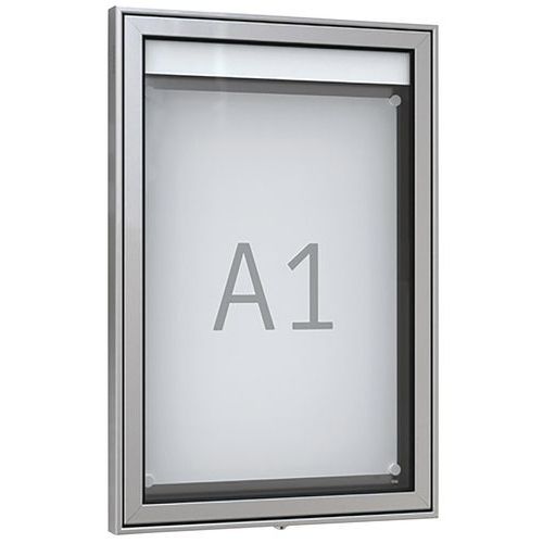 Vitrine D'affichage Premium Tn200 - A1 Portrait - Aluminium