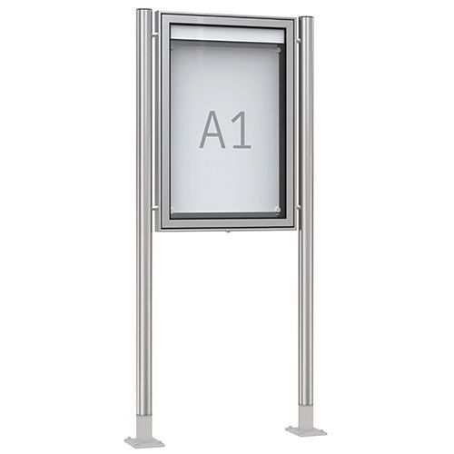 Vitrine D'affichage Premium Tn 200 A1 Portrait - Anthracite