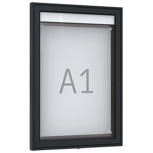 Vitrine D'affichage Premium Tn 200 A1 Portrait - Anthracite