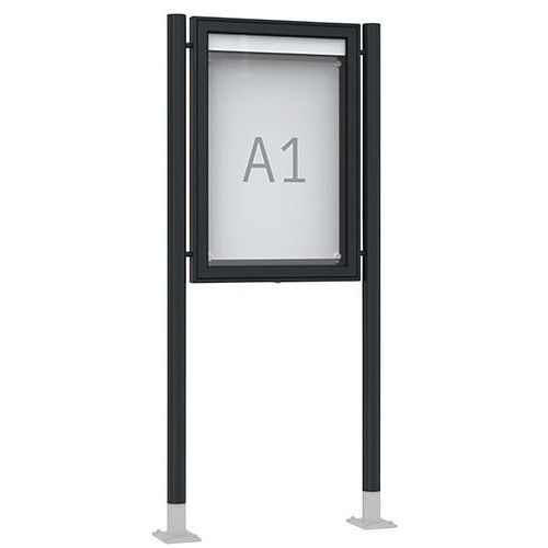 Vitrine D'affichage - Premium Tn400 - A0 Portrait Aluminium