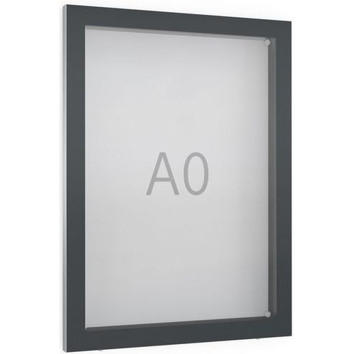 Vitrine D'affichage Gg16 - Murale - Anthracite - 16 Feuilles