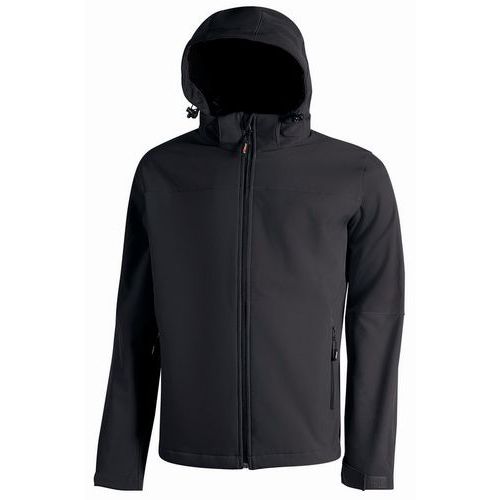 U Power - Veste de travail KYRA Softshell Noir XL - 320 g/m² - Résistante et Confortable