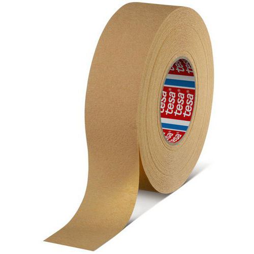 Tesa - Ruban de masquage crêpé 4319 - 50m x 50mm - Pour surfaces rugueuses et courbées