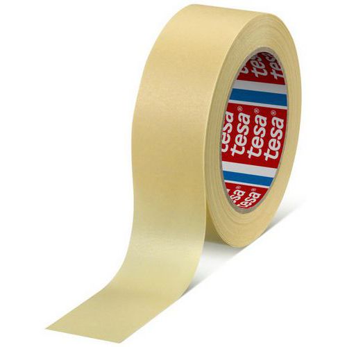 Tesa - Ruban de masquage papier 50°C/1h - Beige 50mm x 50m - Résistant à l'eau - Idéal surfaces intérieures