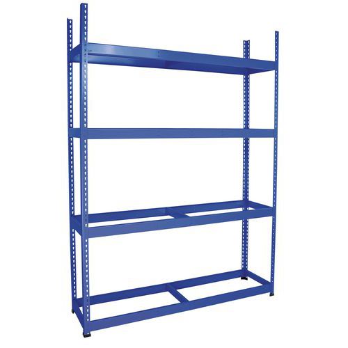 Manutan Expert - Rayonnage pour pneus Rapid 1 - 2440x1830x455mm - 4 niveaux - Bleu - Acier - Montage sans outils