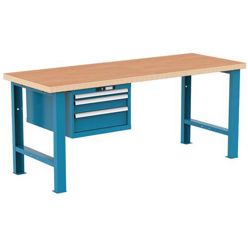 Établis Bleu Clair 2000x750x840 Cap. 360kg Et 3 Tir. 75kg