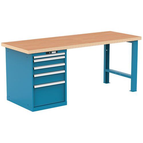 Ã‰tablis Bleu Clair 2000x750x840 Cap. 800kg Et 5 Tir. 75kg