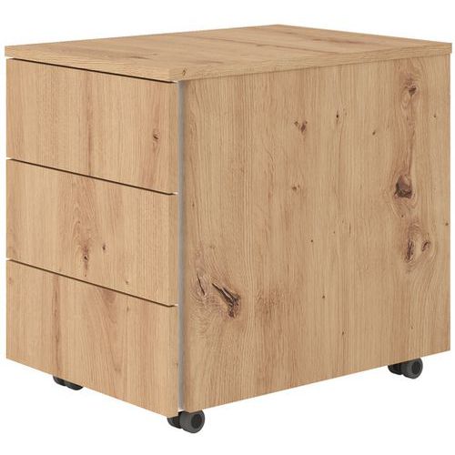 Caisson Mobile- 3 Tiroirs Gl- Chêne Noueux