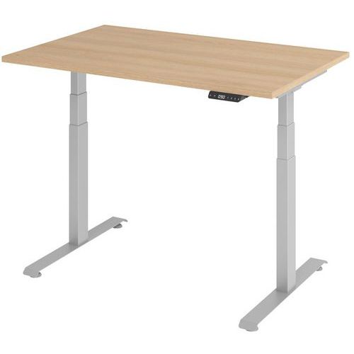 Bureau Électrique 120x80cm Chêne/gris