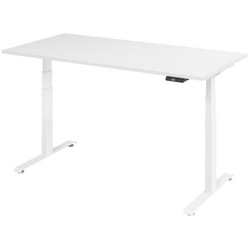 Bureau Électrique 160 X 80 Cm Blanc-blanc