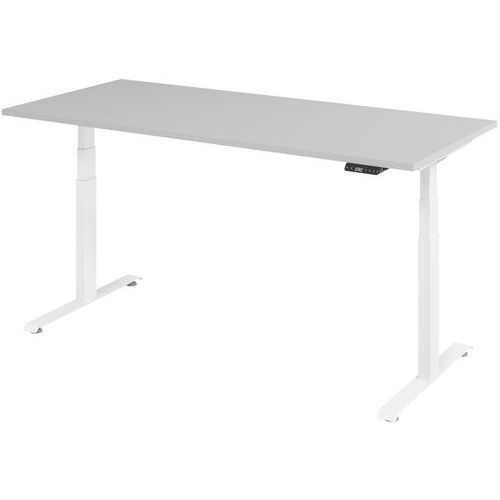 Bureau Électrique 180 X 80 Cm Gris-blanc
