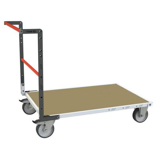 Fimm - Chariot modulaire tube 1 dossier - 1200 x 800 mm - Charge 500 kg - Roulettes TPE - Acier époxy - Éco-responsable