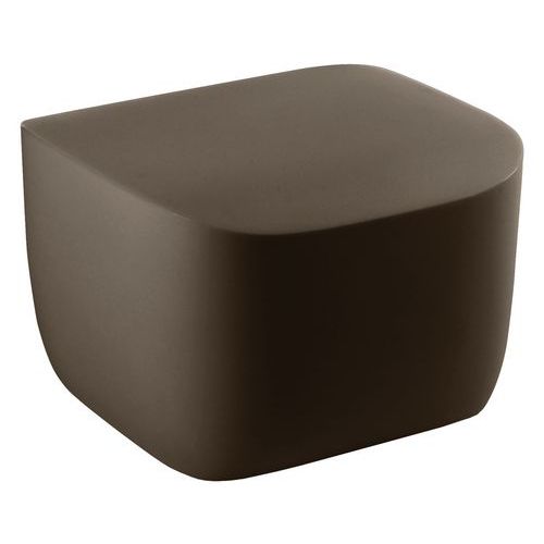Qui est Paul - Pouf Table Translation Taupe - Polyéthylène - 51.3 cm - Usage Collectivité Intérieur Extérieur