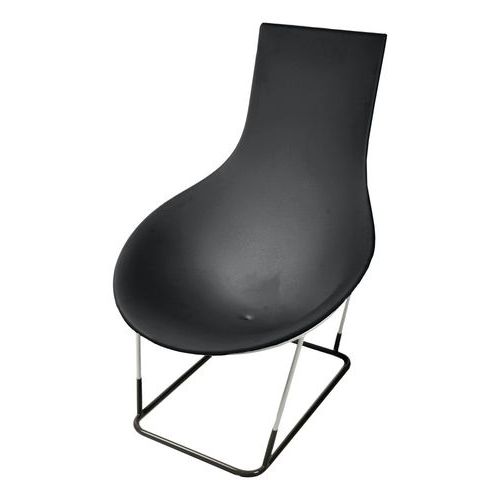 Qui est Paul - Fauteuil Tom Yam Noir Recyclé 100% - Assise 41cm - Usage Collectivité - Résistant Intérieur/Extérieur