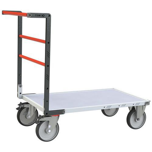 Fimm - Chariot de manutention industriel plateau mélaminé - 600 kg - Roues TPE - 53% recyclé