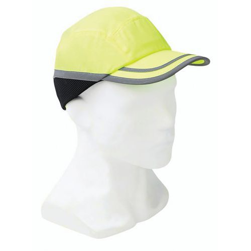 Manutan Expert - Casquette anti-heurt Look Jaune Fluo - Taille 54-59 cm - Norme EN 812 - Protection et Confort