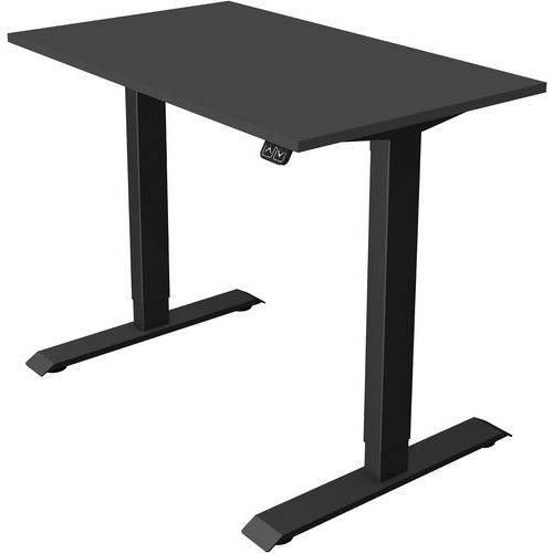 Kerkmann - Bureau réglable Move1 - L100xP60cm Anthracite - Hauteur réglable 74-123cm - Fonction mémoire - Éco-responsable