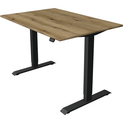 Kerkmann - Bureau réglable Move1 - L120xP80cm Chêne Anthracite - Mémoire Hauteur 74-123cm - Éco-responsable