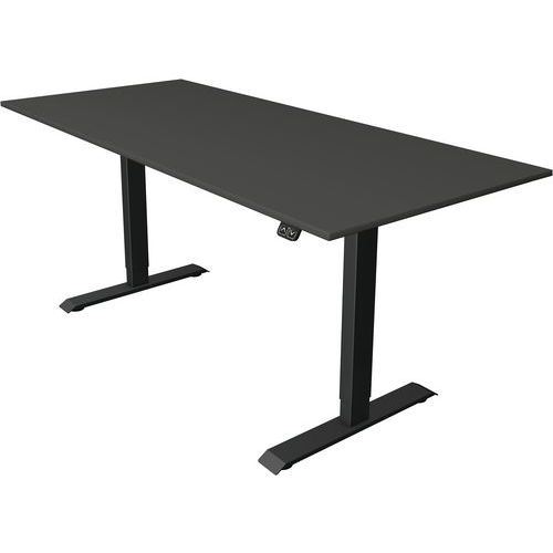Kerkmann - Bureau réglable Move1 - L180xP80cm - Anthracite - Mémoire de forme - Éco-responsable