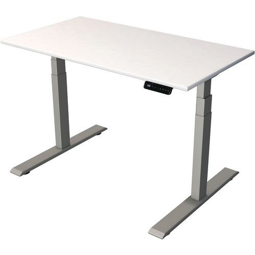 Bureau Règlable Smart Office L1200xp650xh630-1270mm Blanc