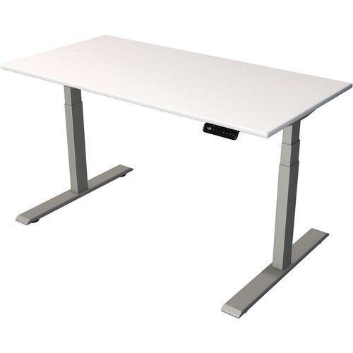 Kerkmann - Bureau réglable Smart Office L1400xP700mm Blanc - Hauteur 630-1270mm - Éco-responsable