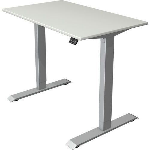 Bureau Règlable Move1fonct. Mémoiresilverl100xp60cmgris
