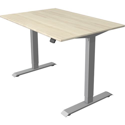 Bureau Règlable Move1fonct.mémoiresilverl120xp80cmérable