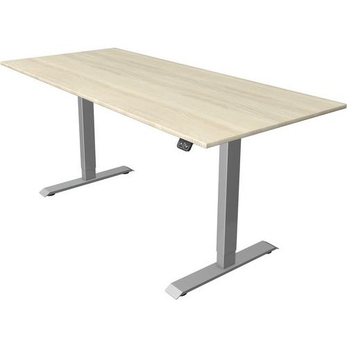 Kerkmann - Bureau réglable Move 1 - L180xP80cm Érable Argent - Mémoire de position - Éco-responsable