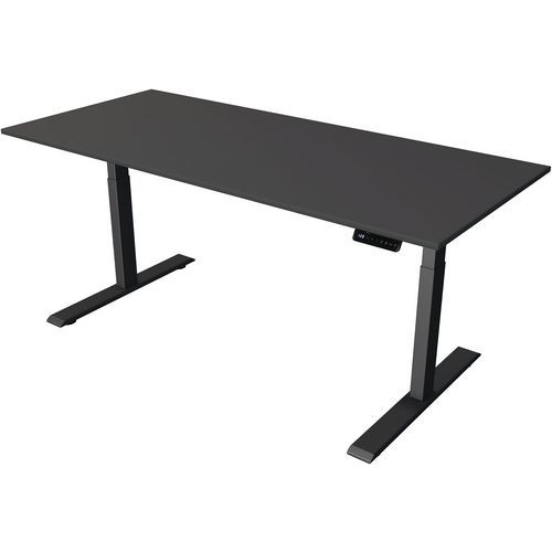 Kerkmann - Bureau électrique Move 2 L 180cm Anthracite - Réglable en hauteur 63-127cm - Éco-responsable