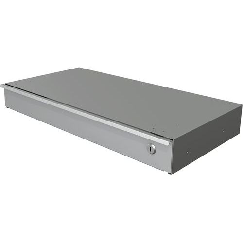 Tiroir Verrouillable Avec Porte-crayons Argent 3797