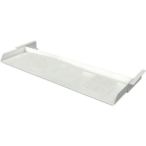 Kerkmann - Plateau de rangement coulissant blanc 110x30x6cm - Extensible et éco-responsable