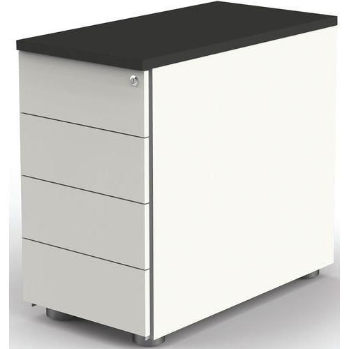 Caisson D'appoint - Form4 - 430x800x720-760 Mm Blanc/anthr.