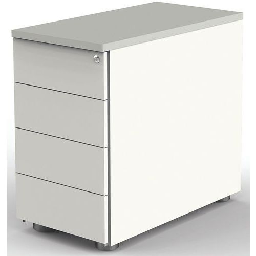 Caisson D'appoint - Form4 430x800x720-760mm Blanc/gris Clair