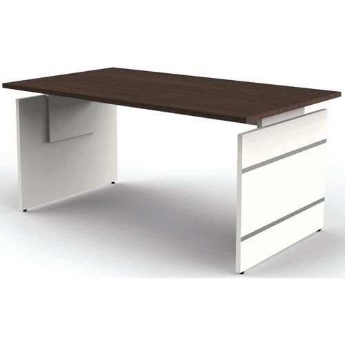 Kerkmann - Bureau réglable Form 4 - L160xP80cm - Hauteur réglable 68-76cm - Plateau Wengé - Éco-responsable