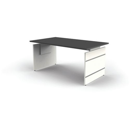 Kerkmann - Bureau réglable Form 4 - L160xP80cm - Hauteur réglable 68-76cm - Plateau Anthracite - Éco-responsable