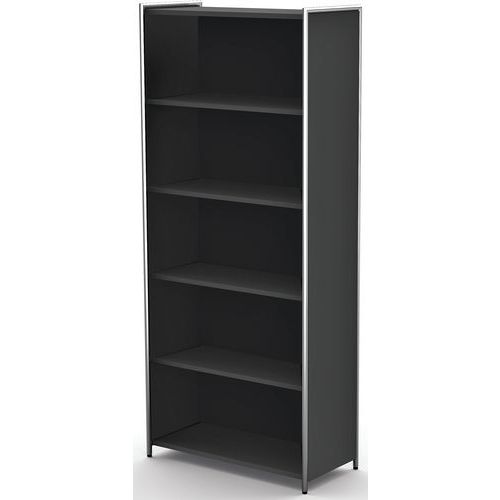 Armoire Artline L800 X P380 X H1850 Mm 5 Étagères Anthracite