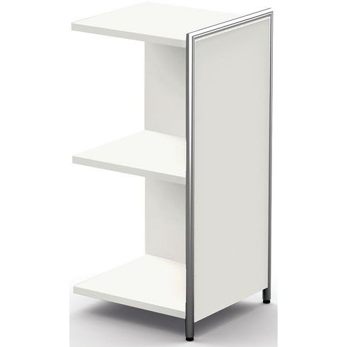 Buffet D'appoint Artline 780x380x780 Mm 2 Étagères Blanc