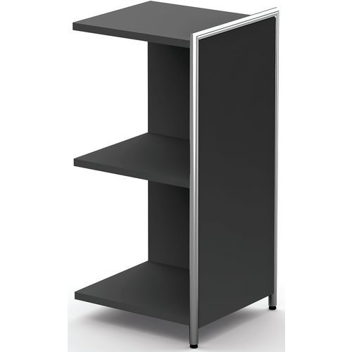 Buffet D'appoint Artline 780x380x780mm 2 Étagères Anthracite