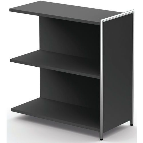 Buffet D'appoint Artline 780x380x780mm 2 Étagères Anthracite