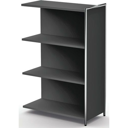 Buffet Haut D'appoint Artline 780x380x1150 3 Étagères Anthr.