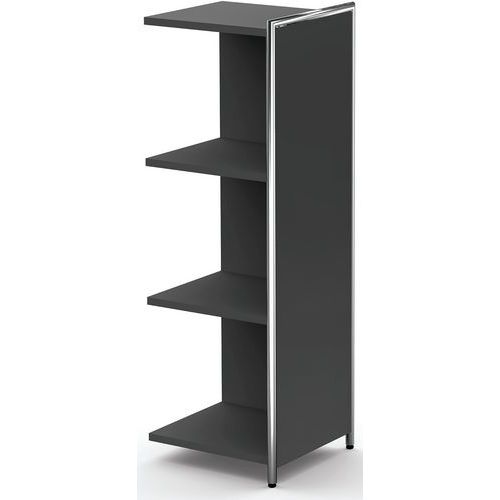 Buffet Haut D'appoint Artline 390x380x1150 3 Étagères Anthr.