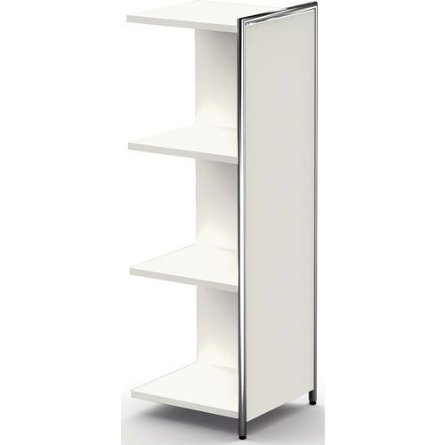 Buffet Haut D'appoint Artline 390x380x1150 3 Étagères Blanc