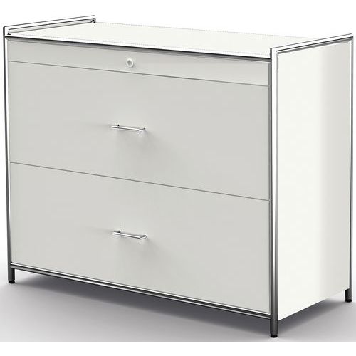 Armoire 200 Dossiers Suspendus Artline Avec 2 Tiroirs Blanc