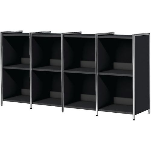 Buffet Étroit Artline 3 Buffets D'appoint Ouvert Anthracite