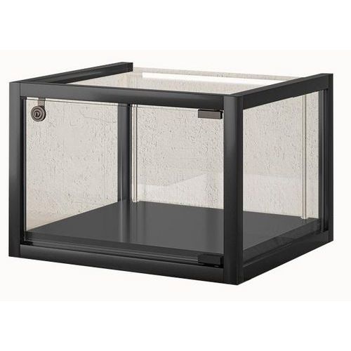 Vitrine Exposition À Poser - 45 X 45 X 325 Cm - Noir